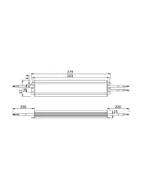 Джерело живлення Jinbo JLV-24150KA-L IP67 24V 150W білий - мініатюра 2
