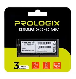 Пам'ять SO-DIMM, DDR4, 8Gb, 2666 MHz Prologix teh0028098 - мініатюра 2