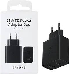 Мережевий зарядний пристрій Samsung Power Adapter Duo 35W Black [EP-TA220NBEGRU] [58587] - мініатюра 4