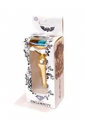 Анальна пробка з кристалом B-Series Jewellery Gold Butt Light Blue, 9,5х3 см, блакитний - мініатюра 9