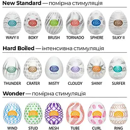 Яйце-мастурбатор Tenga Egg Hard Boild Pack - мініатюра 7