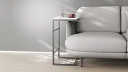 Столик Террі Ferrum-decor 650x440x330 Чорний метал ДСП Білий 16 мм (FRD-104648) - мініатюра 6