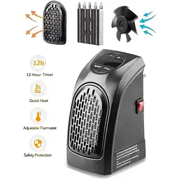 Тепловентилятор Handy Heater портативний електрообігрівач в розетку - мініатюра 2