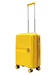 Валіза маленька S поліпропілен Airtex 223 58×40×22см 38л Жовтий - мініатюра 2