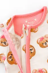 Комбінезон для немовляти з начосом на блискавці Girl Bears - мініатюра 2