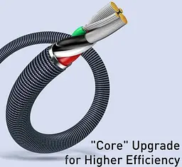 Кабель Baseus Crystal Shine Series Fast Charging Cable USB to Lightning 2.4A 2m CAJY000101 Black - мініатюра 9