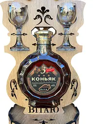 Сувенірна скрипка з ручкою та чарками 51 см - мініатюра 5