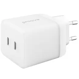 Зарядний пристрій Proove Pure GaN Max 67W (Type-C + Type-C) white (WCPU67022202) - мініатюра 2