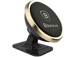 Автомобільний тримач для смартфона BASEUS Adjustable Magnetic Phone Mount Gold (SUCX140015)