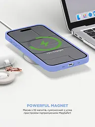 Силиконовый чехол с MagSafe для Apple iPhone 17 Air, ICON2 MagCase, фиолетовый, противоударный, панель с мягкой подкладкой, защита всего корпуса, поддержка беспроводной зарядки, совместим с защитными стеклами и пленками, ArmorStandart (ARM86667) - мініатюра 8