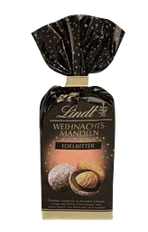 Шоколадні цукерки з мигдалем Lindt Weihnachtsmandeln Edelbitter 100г - мініатюра 2