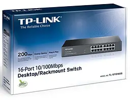 Комутатор TP-Link TL-SF1016DS (TL-SF1016DS) - мініатюра 3