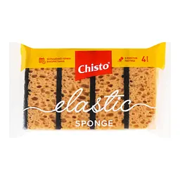 Губки кухонні Chisto Elastic Sponge, 4 шт. - мініатюра 2