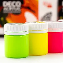 Набір акрилових фарб для декору флуоресцентні кольори 6×20 мл ROSA Talent (4823098543169) - мініатюра 5
