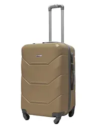 Валіза середня M ABS-пластик Milano bag 147M 66×46×29см 80л Золотий - мініатюра 2