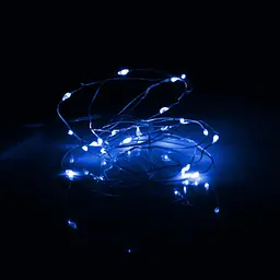 Гірлянда YES! Fun Нитка на мідному дроті 20 LED Синя 2 м Статична На батарейках (975025) - мініатюра 3