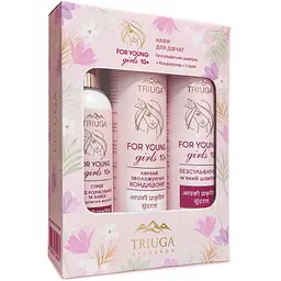 Набір косметики Triuga Ayurveda For Young Girls Шампунь 250 мл + Бальзам 250 мл + Спрей 200 мл (4820164642061) - мініатюра 2