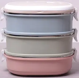 Ланч-бокс Food Box 3 ємності Kamille 20х14.5х18.5 см kuh0007572
