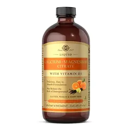 Вітаміни та мінерали Solgar Calcium Magnesium Citrate with Vitamin D3 Liquid, 473 мл - Ананас-ваніль