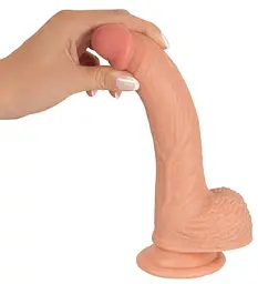 Фалоімітатор Realistixxx Real Lover Medium 21.7 см тілесний - мініатюра 5