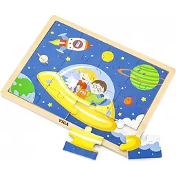 Дерев'яний пазл Viga Toys Космос 16 елементів (51457) - мініатюра 2