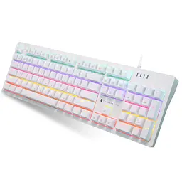 Клавіатура Thunderobot K104 Red Switch USB UA White (6932066308162) - мініатюра 2