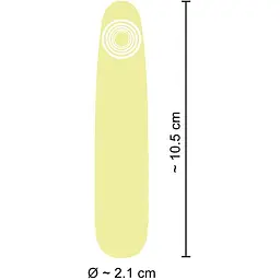 Мінівібратор Cuties Mini Vibrator yellow - мініатюра 7