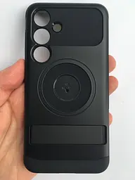 Протиударний з підставкою чохол Spigen Slim Armor MagSafe для Samsung Galaxy S24 (S921) Black ACS07203 Magfit - мініатюра 5