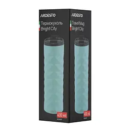 Термочашка Ardesto Bright City, 400 мл, зелена (AR2640GR) - мініатюра 4