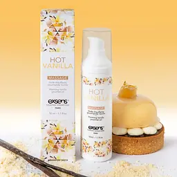 Масажна олія Exsens Hot Vanilla 50 мл розігріває, без цукру, без парабенів, їстівна - мініатюра 6