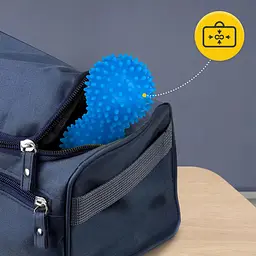 Масажний м'яч подвійний з шипами 4FIZJO Spike+ 7 x 16 см Blue (P-5905973403337) - мініатюра 2
