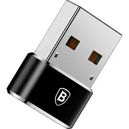 Перехідник USB 2.0 AF to USB-C black Baseus (CAAOTG-01) - мініатюра 2