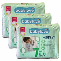 Підгузники Babylove Premium 7 xxl (16+ кг) 90 шт