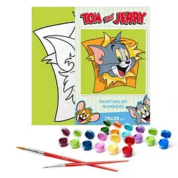 Картина за номерами для дітей "Tom and Jerry: Веселі пригоди" 25х25 см - мініатюра 3