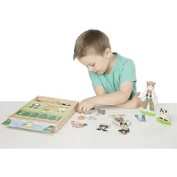 Набір Melissa & Doug Діяльність з магнітними фігурками дерев'яний (MD9309) - мініатюра 5