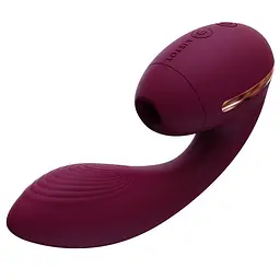 Вакуумний вібратор Kistoy Tina Mini Violet, вагінально-кліторальний KisToy SO4953 91838 - мініатюра 2