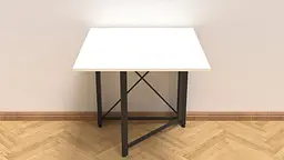 Стіл-книга трансформер Оріон 1 Ferrum-decor 750x810x730 Чорний метал ДСП Біле 16 мм (FRD-104597) - мініатюра 4