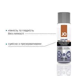 Анальна змазка на силіконовій основі JO ANAL PREMIUM — COOLING (60 мл) - мініатюра 3