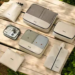Набір органайзерів для подорожей LoveYouHome 7 шт. кремовий (59018) - мініатюра 3