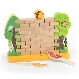 Настільна гра Viga Toys дерев'яна 25х17х8 см різнокольорова