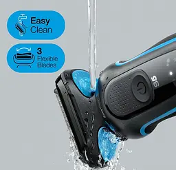 Електробритва Braun Series 5 51-B1000s Black/Blue - мініатюра 3