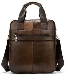 Ділова чоловіча сумка шкіряна 14789 Vintage коричнева - мініатюра 2