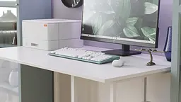 Комп'ютерний стіл Ferrum-decor Кевін 75x100x70 білий ДСП Білий 16мм (FRD-101269) - мініатюра 3
