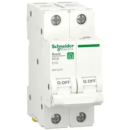 Автоматичний вимикач Schneider Electric RESI9 6kA 2P 10A C (R9F12210)