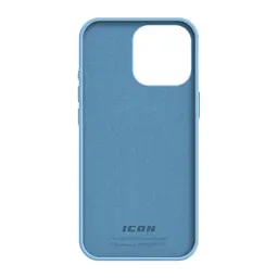 Силиконовый чехол для Apple iPhone 15 Pro, ICON2 Case, голубой, противоударный, панель, защита всего корпуса, матовая поверхность Soft Touch, выступает над дисплеем, совместим с защитными стеклами и пленками, с микрофиброй, ArmorStandart (ARM76998) - мініатюра 2