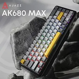 Клавіатура магнітна дротова Ajazz AK680 MAX Magnetic Switch RGB USB Black (AK680-M-BGY-AW) - мініатюра 7