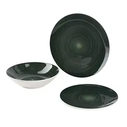 Столовий сервіз Bergner Excalibur green 12 предметів (BG-10243-GR) - мініатюра 5