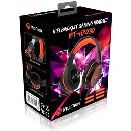 Ігрова гарнітура Meetion MT-HP030 з LED підсвічуванням USB Gaming Backlit Hi-Fi - мініатюра 7