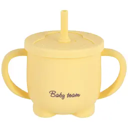 Силіконовий поїльник з трубочкою 3в1 Baby Team 150 мл (5100) - мініатюра 2