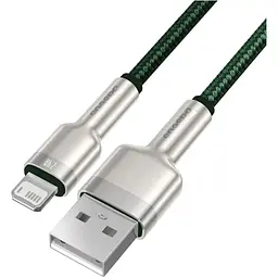 Кабель Baseus Cafule Metal USB-A to Lightning 2m Green (CALJK-B06) [169643] - мініатюра 2